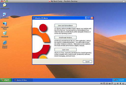 Ubuntu installer within Windows