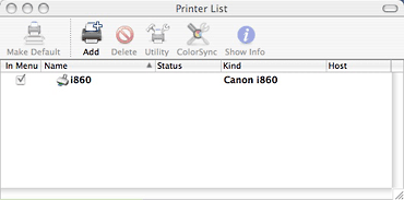 Printer Setup Utility