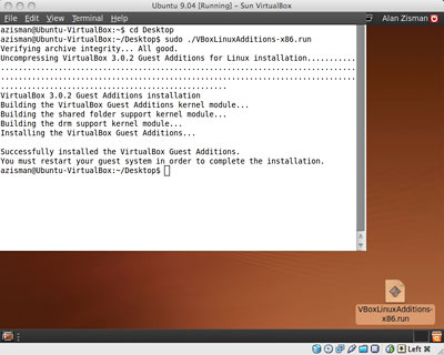 Ubuntu Guest Additions installation