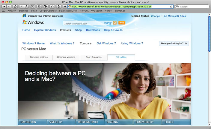 Microsoft takes on Macs