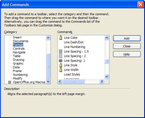Add toolbar icons