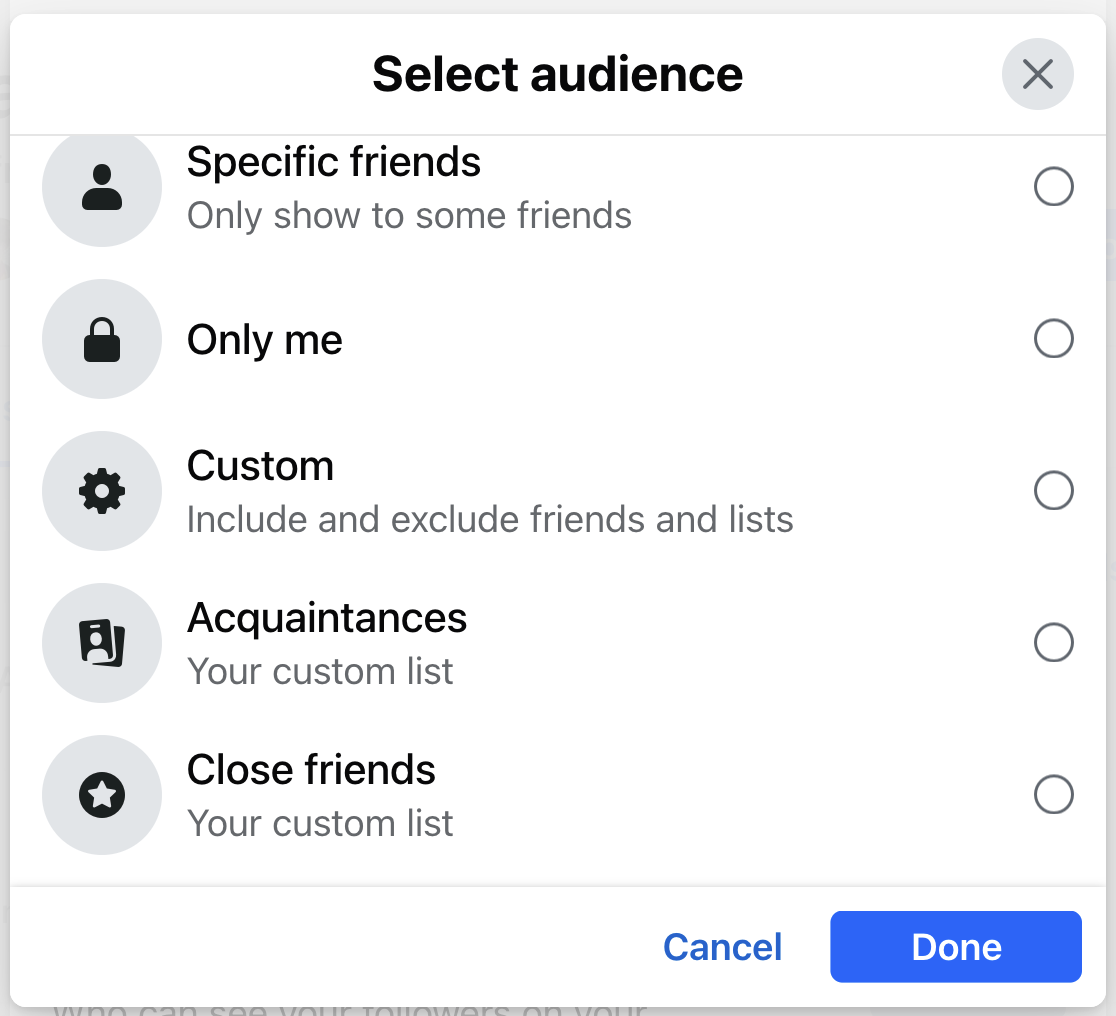 Select audience part 2