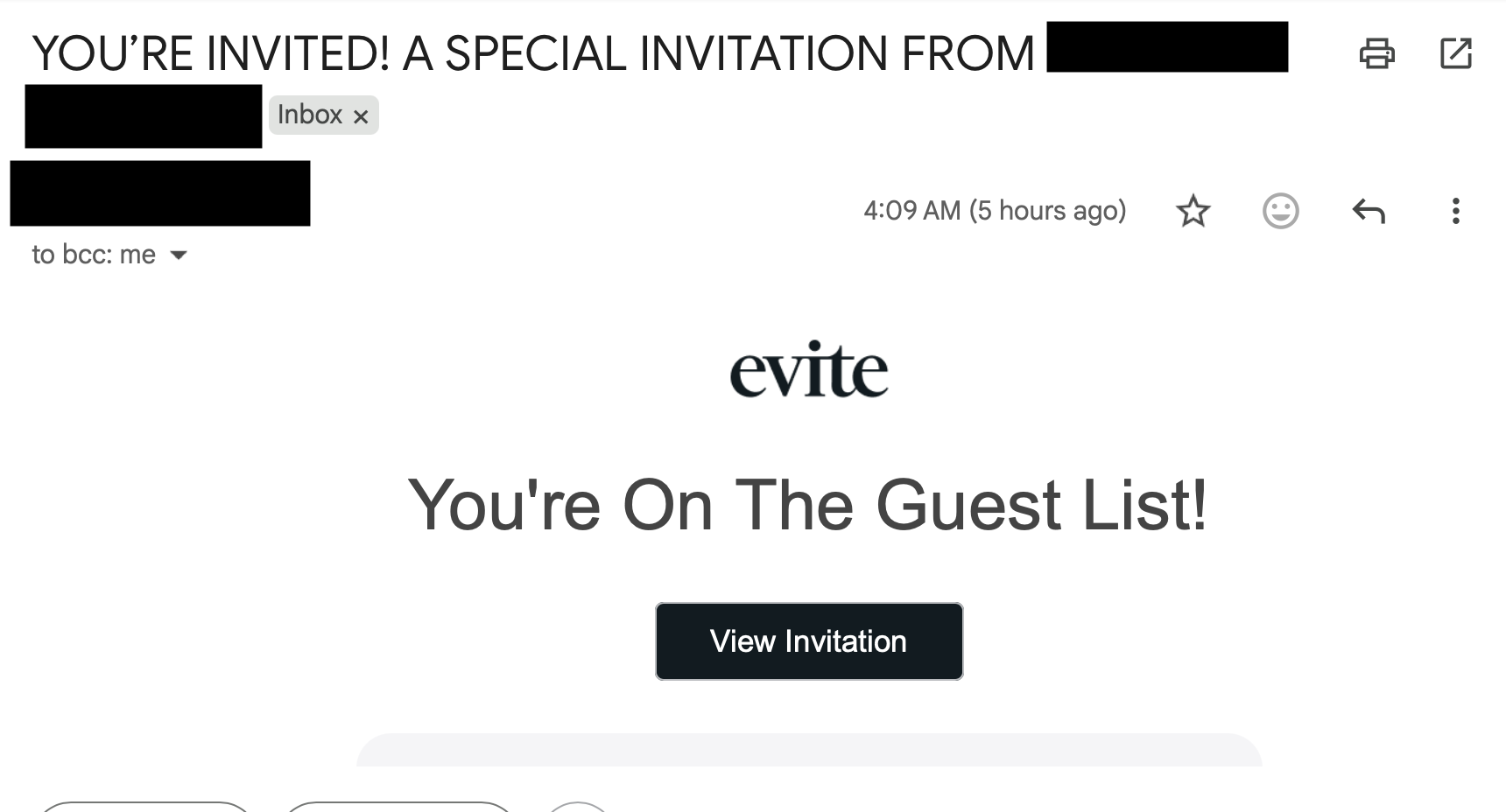 Invitation. Or not