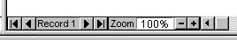 Record # and Zoom controls